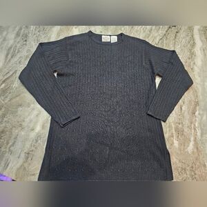 Vintage TR Bentley Black Cable Knit Sweater Women’s Small 100% Acrylic